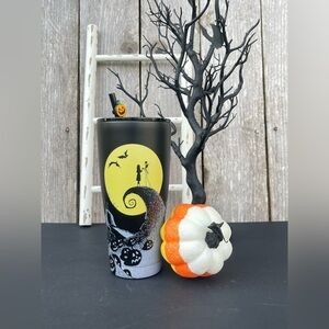 Disney Black and Yellow Nightmare Before Christmas Tumbler